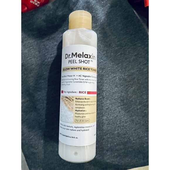Dr.Melaxin Other - Dr Melaxin Peel Shot Glow White Rice Toner 6.76oz Korean Skincare Radiance Boost